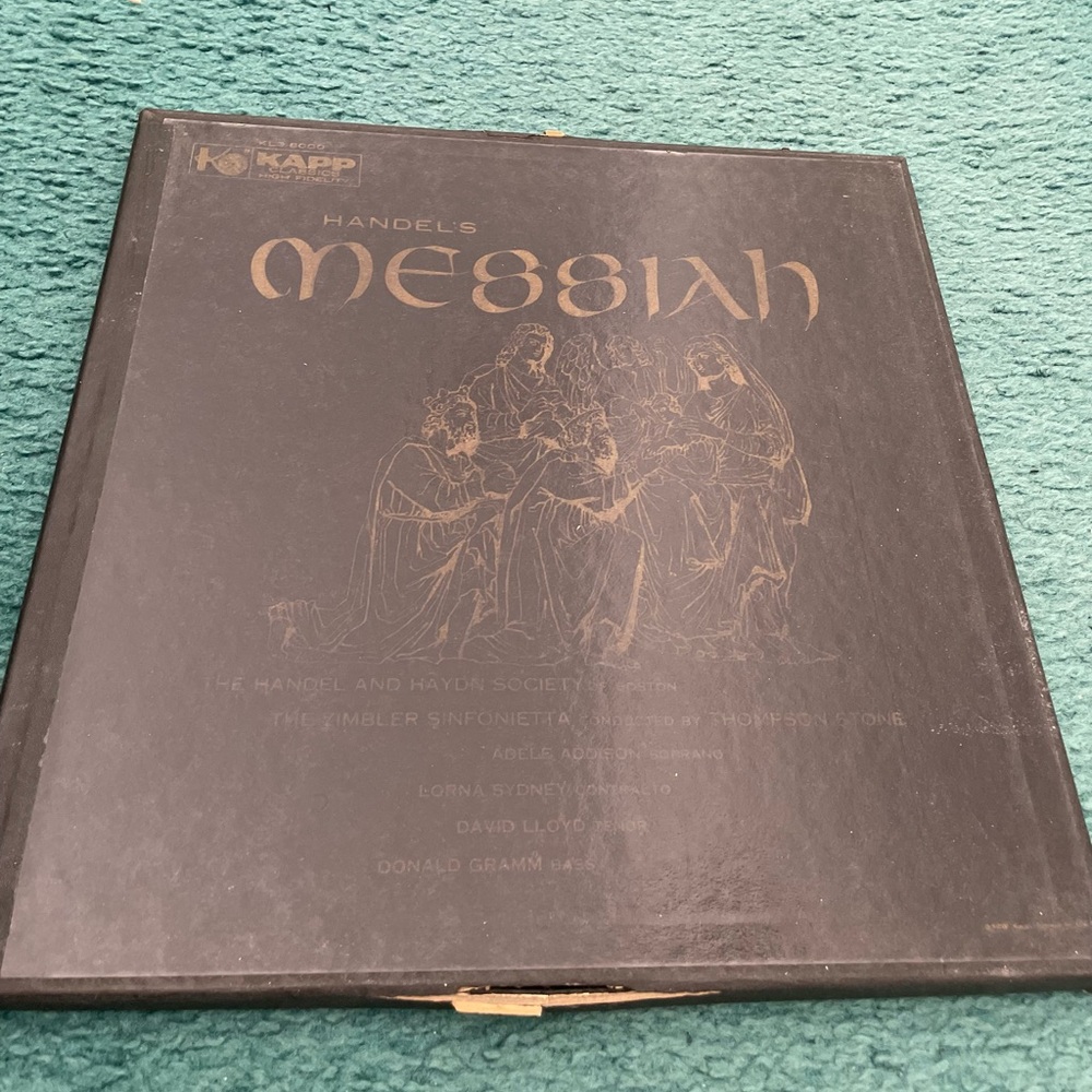 Handel Messiah 3 Record Vinyl KAPP Record Label KL3-8000